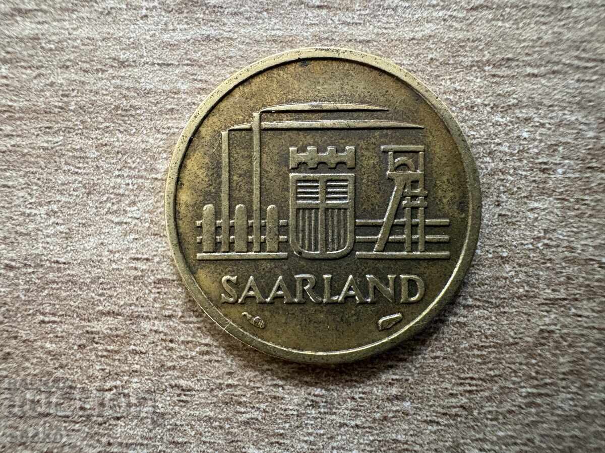 Saarland - 10 franci (1954) cu preț € 3.01 | 5.89 BGN
