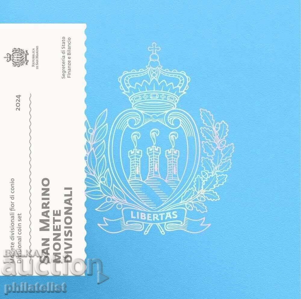 San Marino 2024 - Σετ ευρώ από 1 σεντ έως 2 ευρώ BU