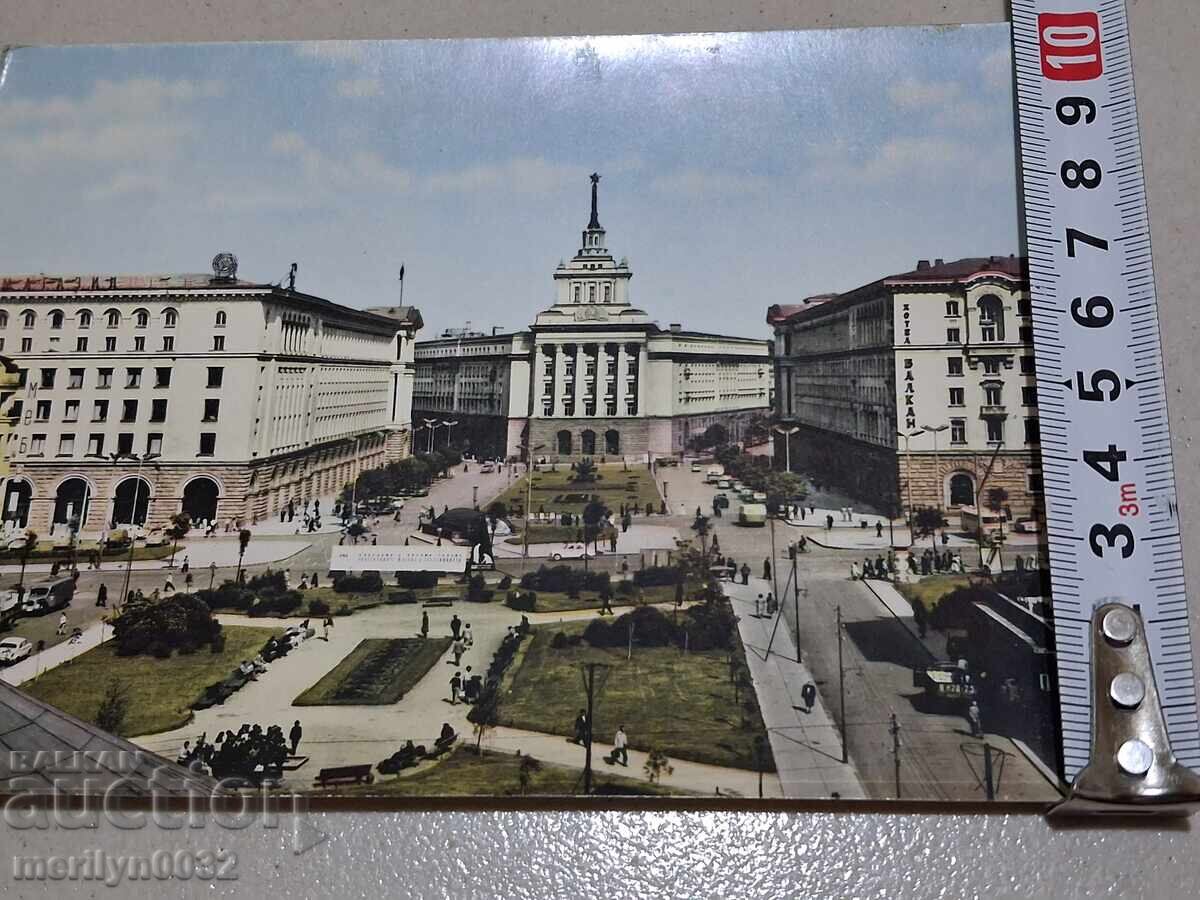 Fotografie carte poștală Sofia 1961 Centrul orașului - 5 Fotografie carte poștală Sofia 1961 Centrul orașului - 5