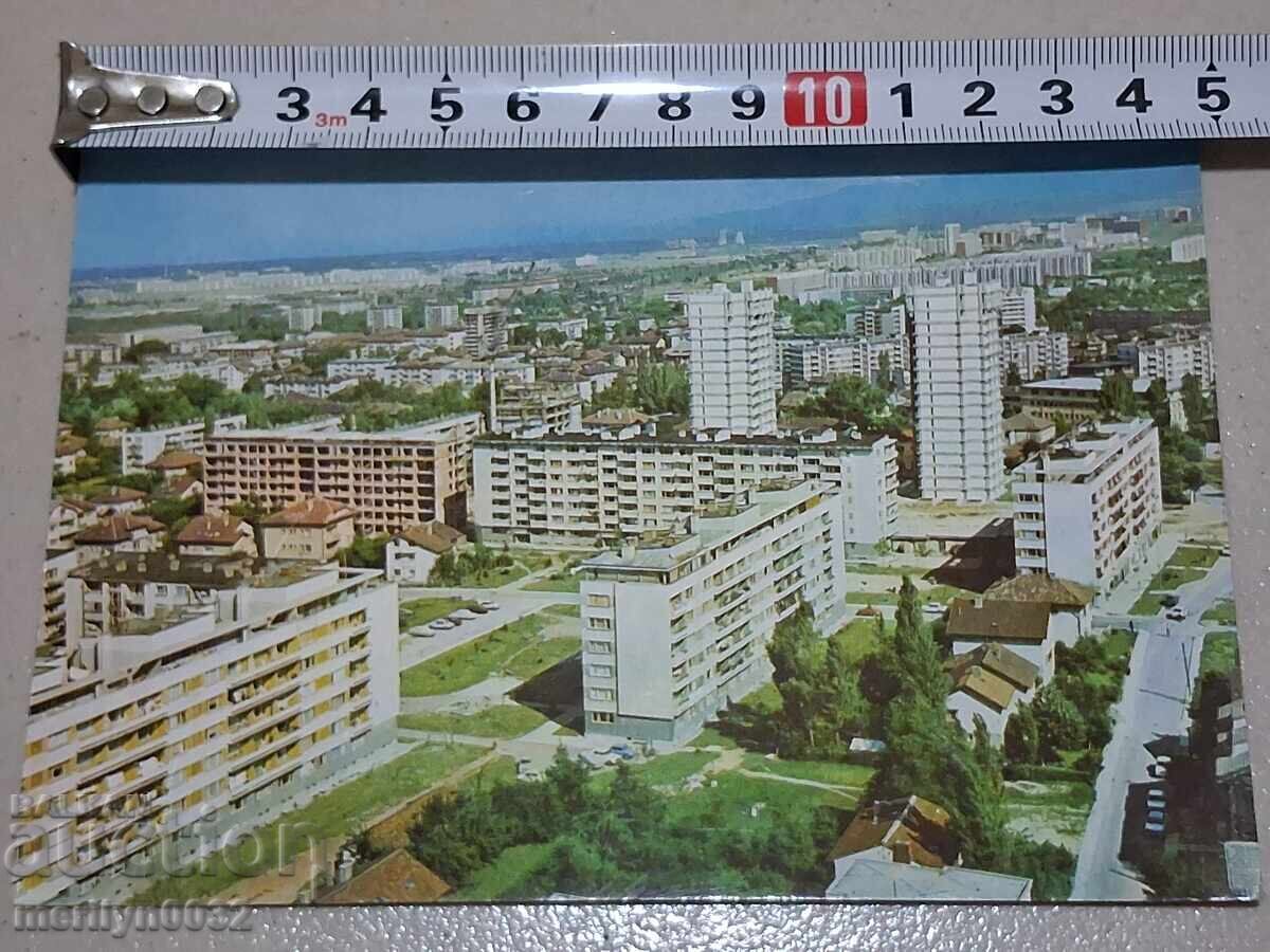 Снимка пощенска картичка София 1963г  кв Изток и Младост - 6