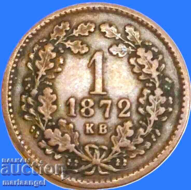 Ungaria 1 Kreuzer 1872 KV Austria Îngeri - 6 Ungaria 1 Kreuzer 1872 KV Austria Îngeri - 6