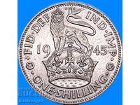 1 șiling 1945 Marea Britanie George V ARGINT
