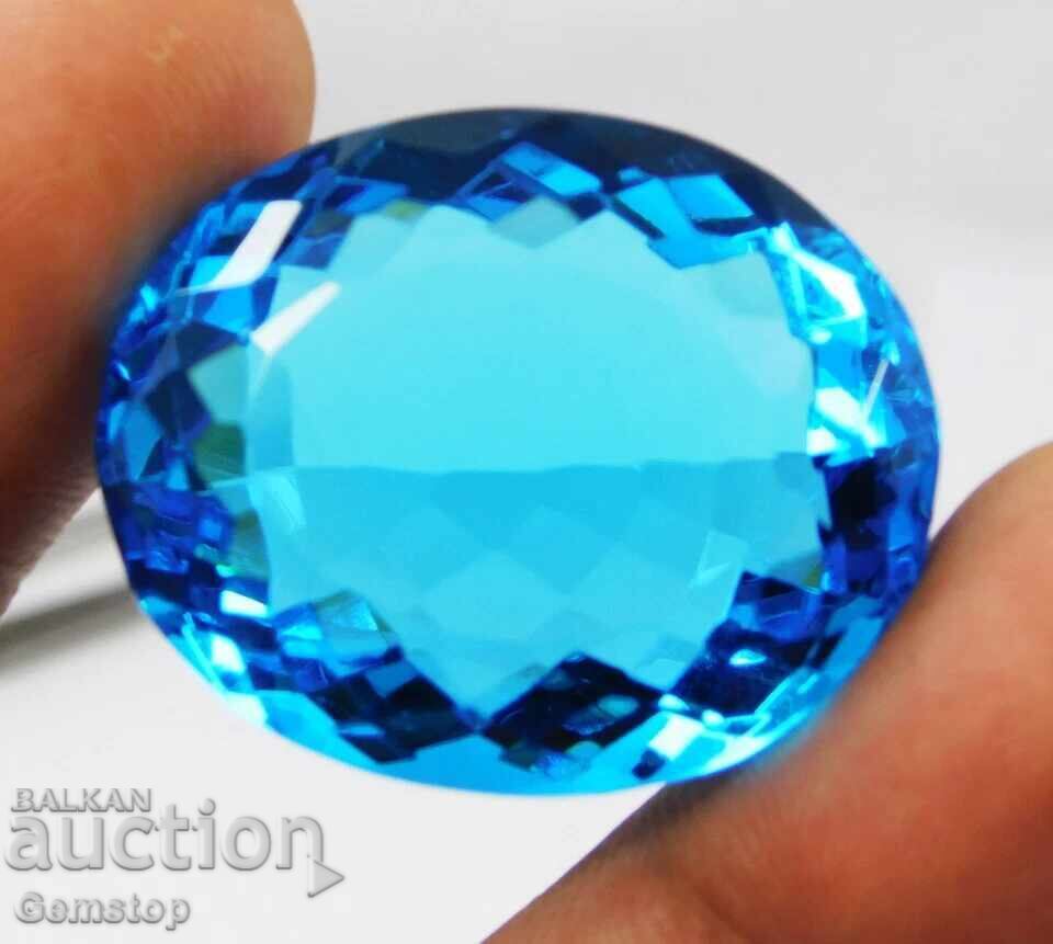 Delivery of NR! 98.45 ct natural topaz oval cert. OMGTL from 1c!