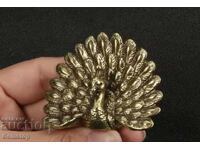PREȚ DE LICHIDARE! 46 g figurină stilizată din bronz, păun, din sec. XIX!