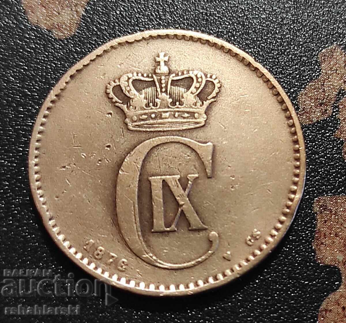 Monedă Danemarca 2 øre "R" [1876]