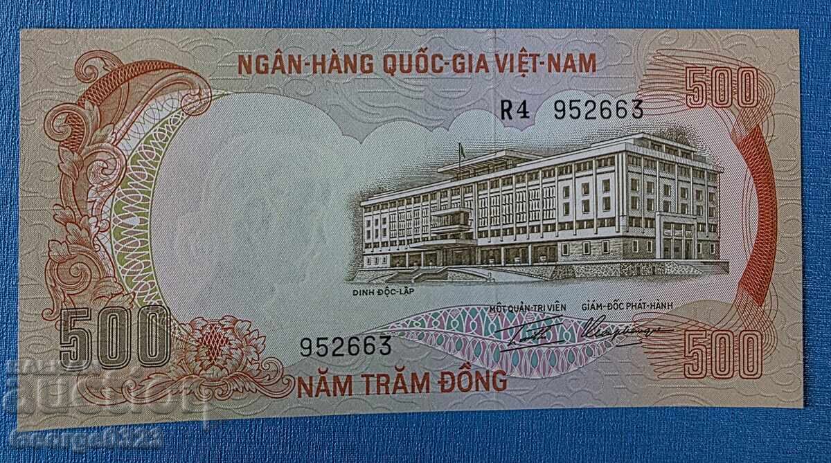 Южен Виетнам 1972 500 донг UNC Нова с цена € 12.00 | 23.47 лв.