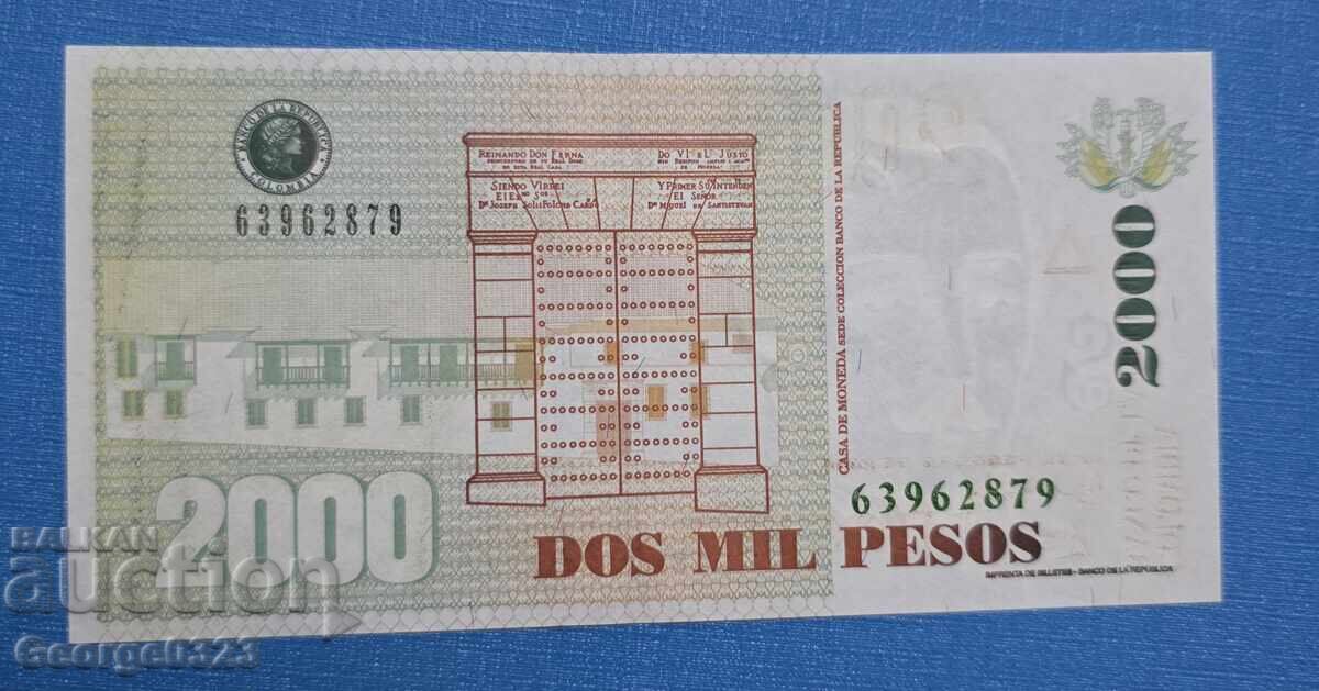 Columbia 2004 2000 pesos UNC Nou cu preț € 5.00 | 9.78 BGN