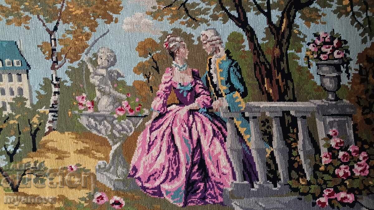 „Razgovorŭt“ – frenski goblen s romantichna sreshta - 5