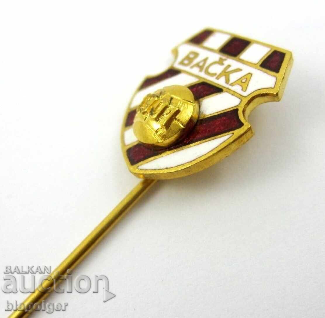 Old Football Badge - FK BAČKA SUBOTICA Serbia - Enamel with price € 4.50 | 8.80 BGN Old Football Badge - FK BAČKA SUBOTICA Serbia - Enamel with price € 4.50 | 8.80 BGN