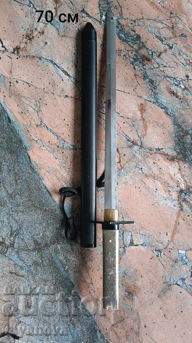 Wakizashi, sabie japoneză scurtă cu dimensiunea de 70 cm - 5 Wakizashi, sabie japoneză scurtă cu dimensiunea de 70 cm - 5