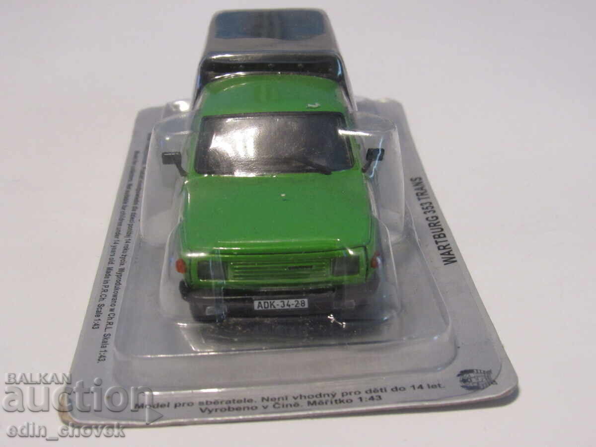 1/43 DeAgostini Polonia socialistă RDG Wartburg 353 Trans. Nouă cu preț € 15.00 | 29.34 BGN