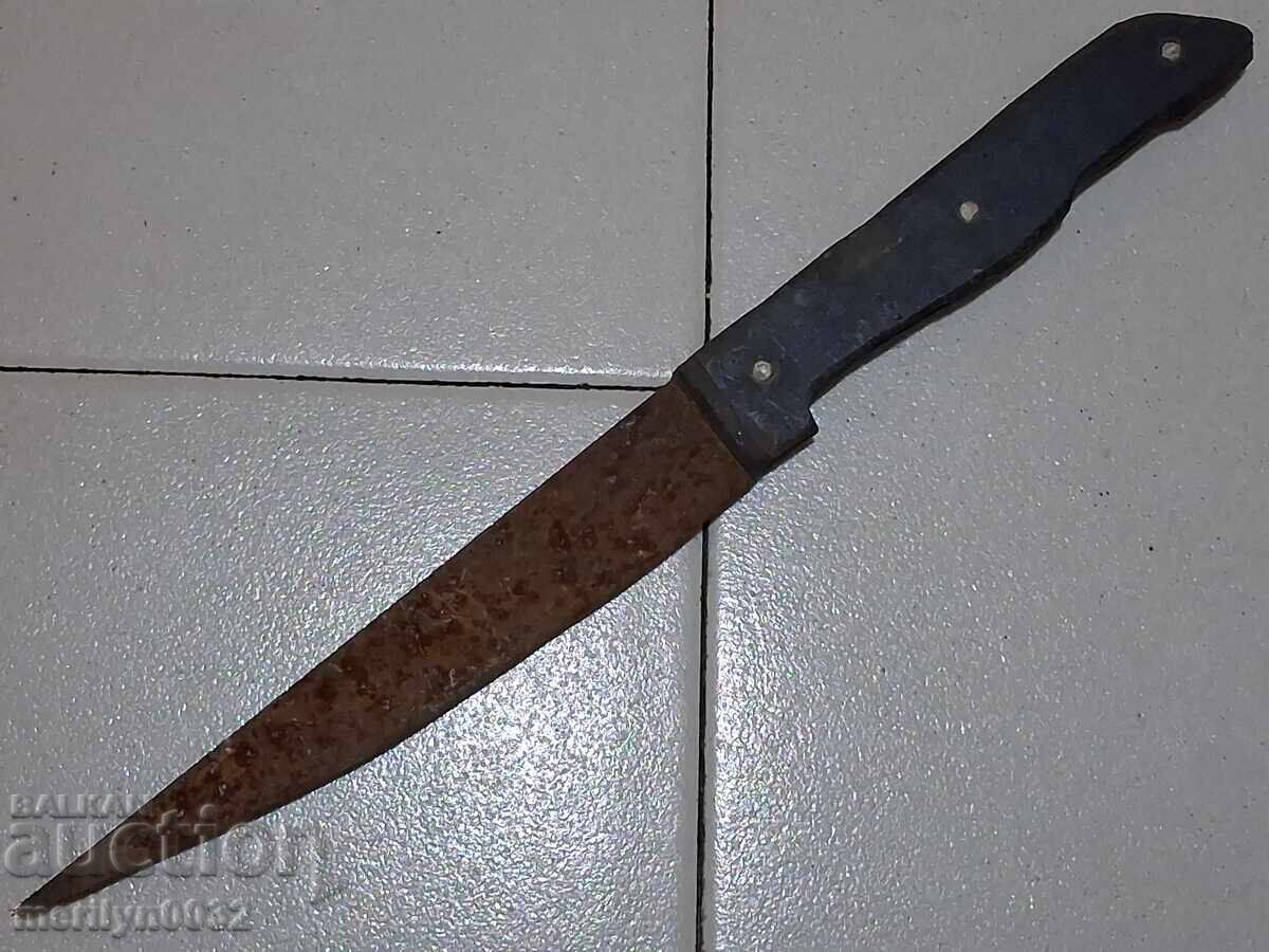 Παλιό μαχαίρι από την εποχή του σοσιαλισμού δεκαετία του '70 σουγιάς λεπίδα - 6
