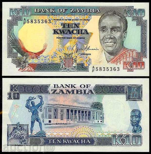 +++ ZAMBIA 10 kwacha P 31b 1989 1991 UNC +++ +++ ZAMBIA 10 kwacha P 31b 1989 1991 UNC +++