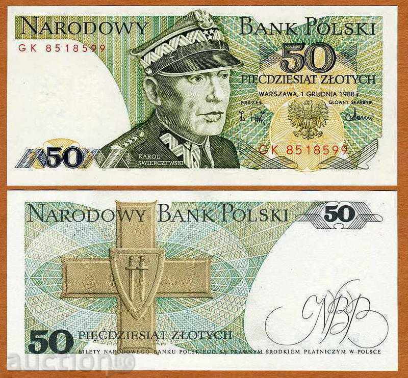 +++ ΠΟΛΩΝΙΑ 50 PLN Αναμενόμενες P 142c 1988 UNC +++