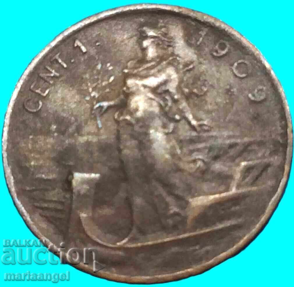 1 centesimo 1909 Italia - an rar - 7 1 centesimo 1909 Italia - an rar - 7