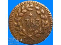 Modena soldo 1783 Italia Ercole d,Este 1765-1802 cupru