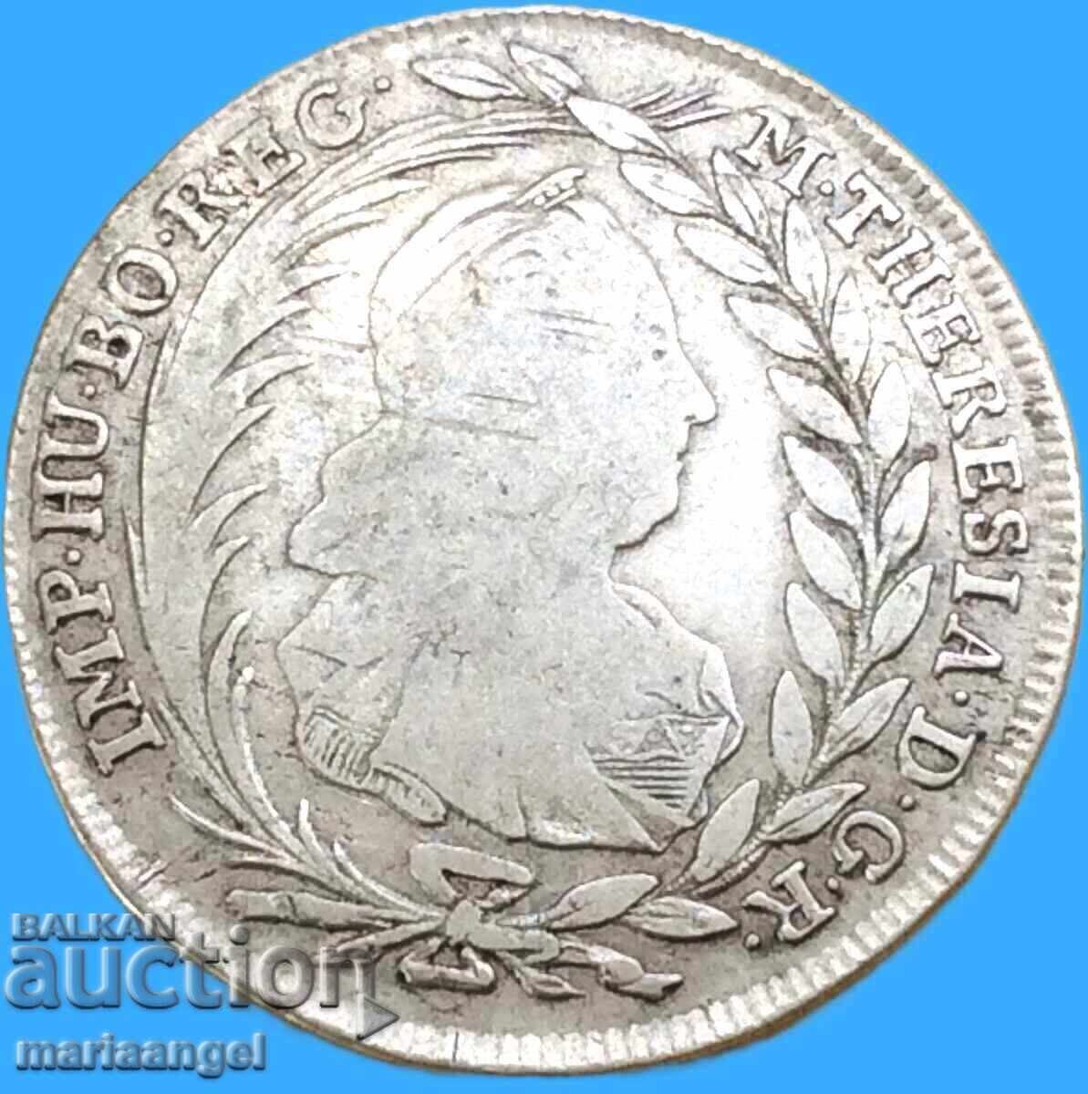 Polonia 20 creițari 1780 Austria pentru Polonia I.C.F.A Galiția RAR
