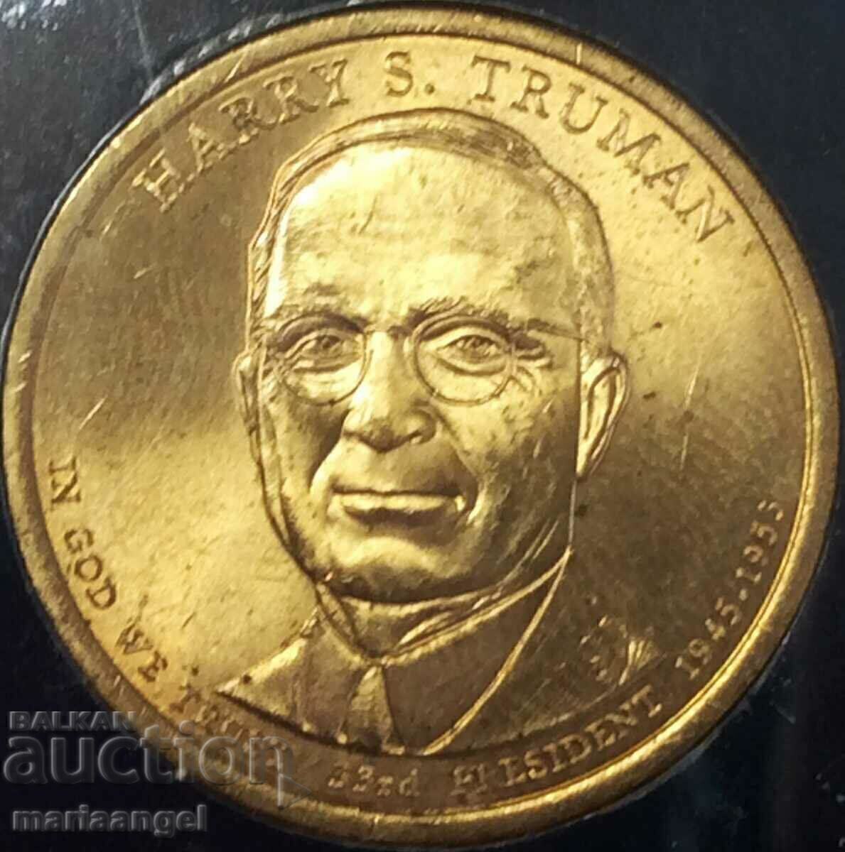 Delivery of USA set 2009 - 1$ presidential dollar x 8 pcs. UNC in wood. box