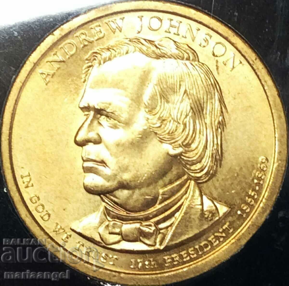 USA set 2009 - 1$ presidential dollar x 8 pcs. UNC in wood. box - 5