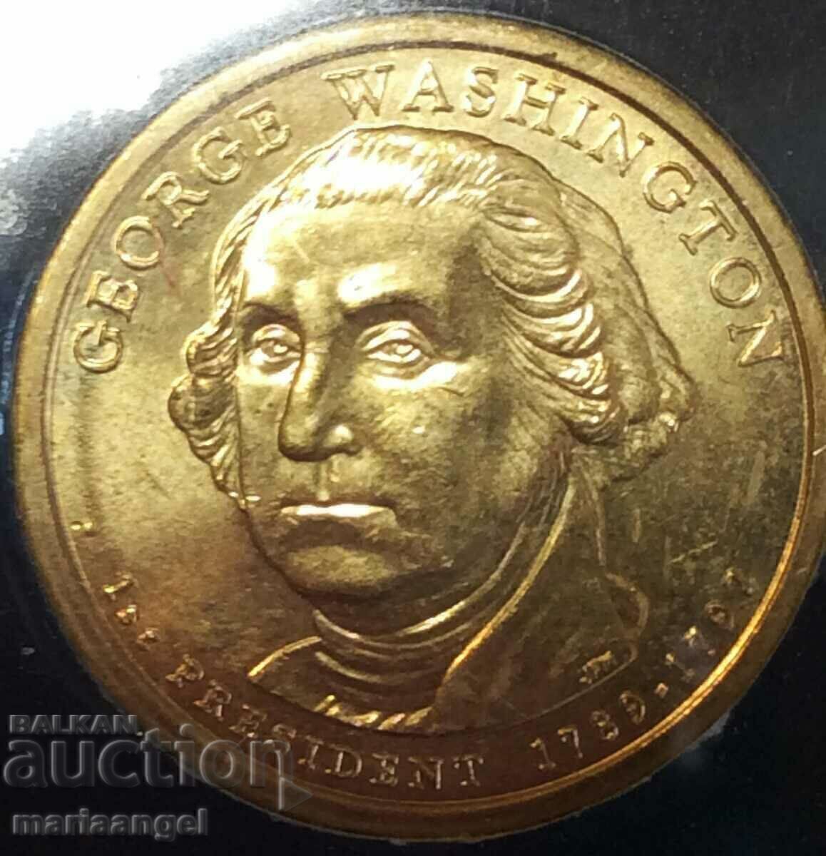 USA set 2009 - 1$ presidential dollar x 8 pcs. UNC in wood. box - 6