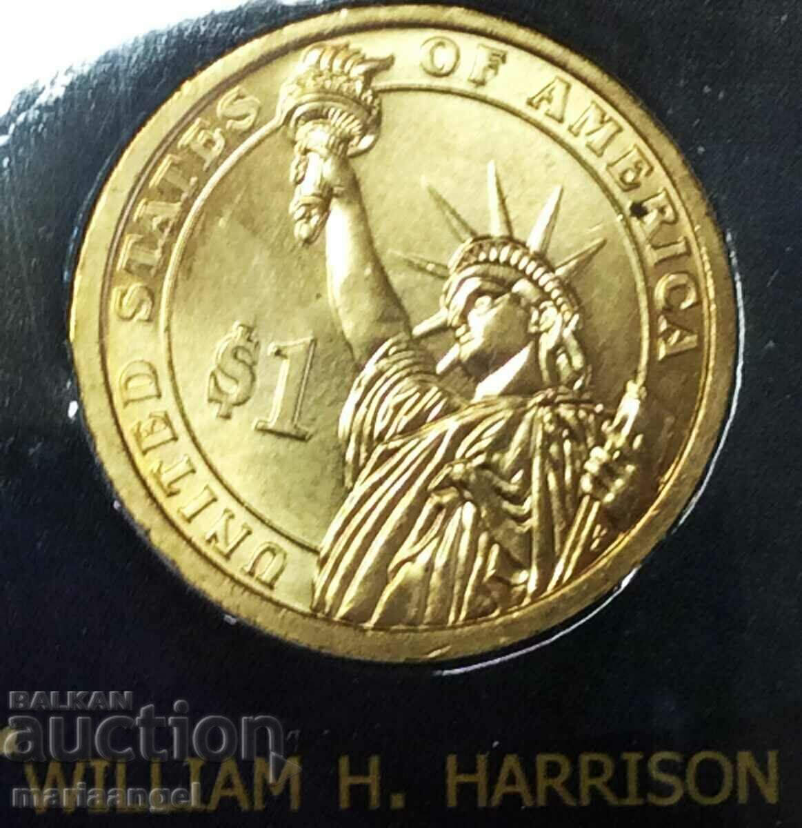 USA set 2009 - 1$ presidential dollar x 8 pcs. UNC in wood. box - 7