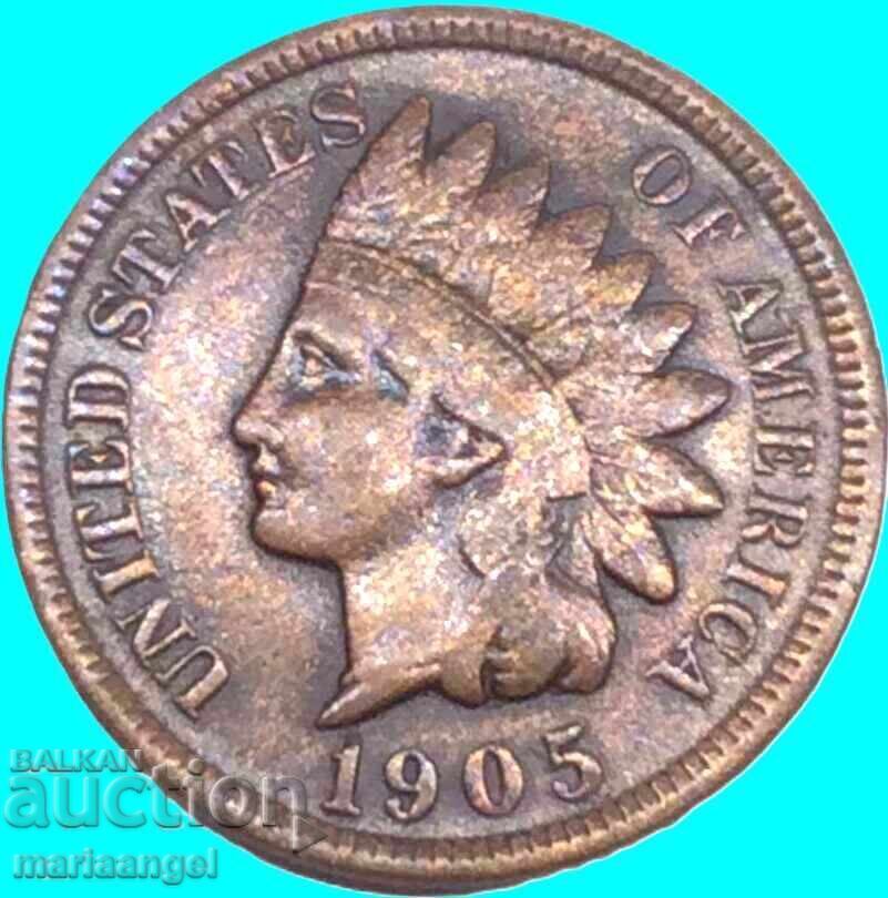 US 1 cent 1905 - 5