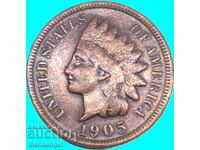 US 1 cent 1905