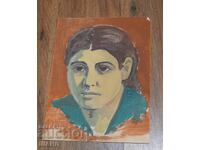 Desen vechi de maestru, tablou portret femeie