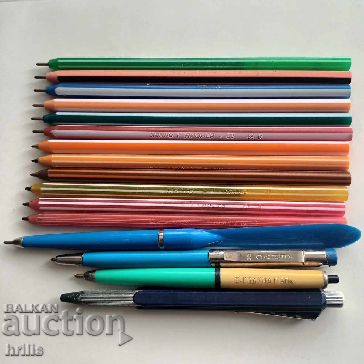 LOT DE STILOURI VECHI DIN ANII 70 / 80 DE LA HEMUS BURGAS cu preț € 45.00 | 88.01 BGN