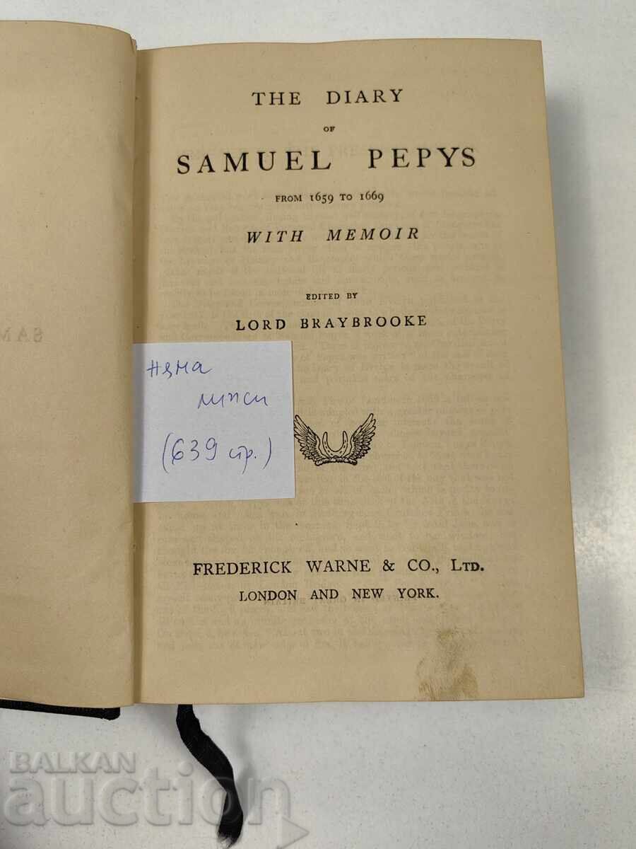 JURNALUL LUI SAMUEL PEPYS THE DIARY OF SAMUEL PEPYS - 5