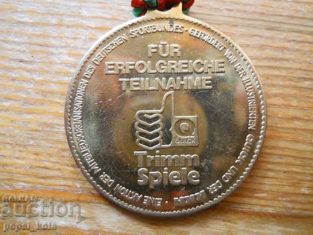 Medal for cycling tourism - Germany with price € 5.20 | 10.17 BGN Medal for cycling tourism - Germany with price € 5.20 | 10.17 BGN