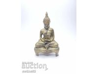 Statuetă antică veche din bronz reprezentând pe Buddha pentru ceremonii
