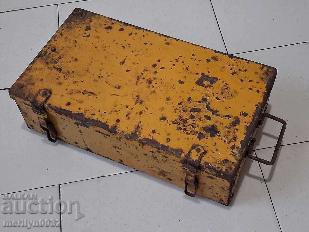 Cutie metalică trusă medicală Primul și Al Doilea Război Mondial Wehrmacht WW1 WW2 RRR