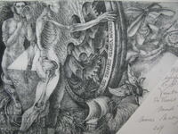 9) Marius Martinescu (Romania) Etching graphics nude body