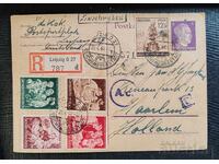 Германия. Автентична пощенска картичка (Postkarte), изпратена