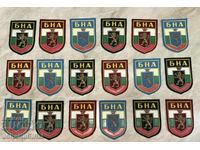 LOT of Bulgarian People's Army emblems until 1989 — 18 pieces