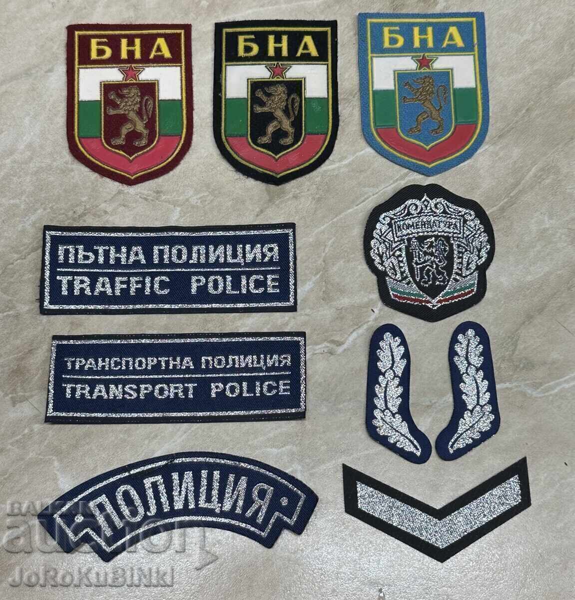 Παρτίδα εμβλήματα και σήματα—-10 τεμάχια