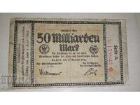 Notgeld 50 εκατομμύρια μάρκα 1923