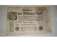 Нотгелд Германия 3 милиона марки 1923 година.