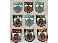 LOT of Bulgarian People's Army emblems until 1989 — 9 pieces