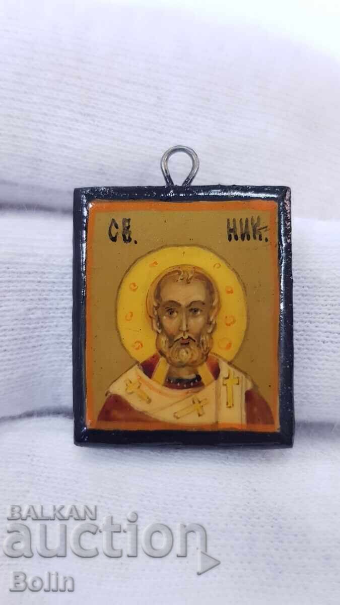 Risuvana Ruska  Malka Ikonka, Ikona - Sv. Nikolay cu preț € 30.00 | 58.68 BGN