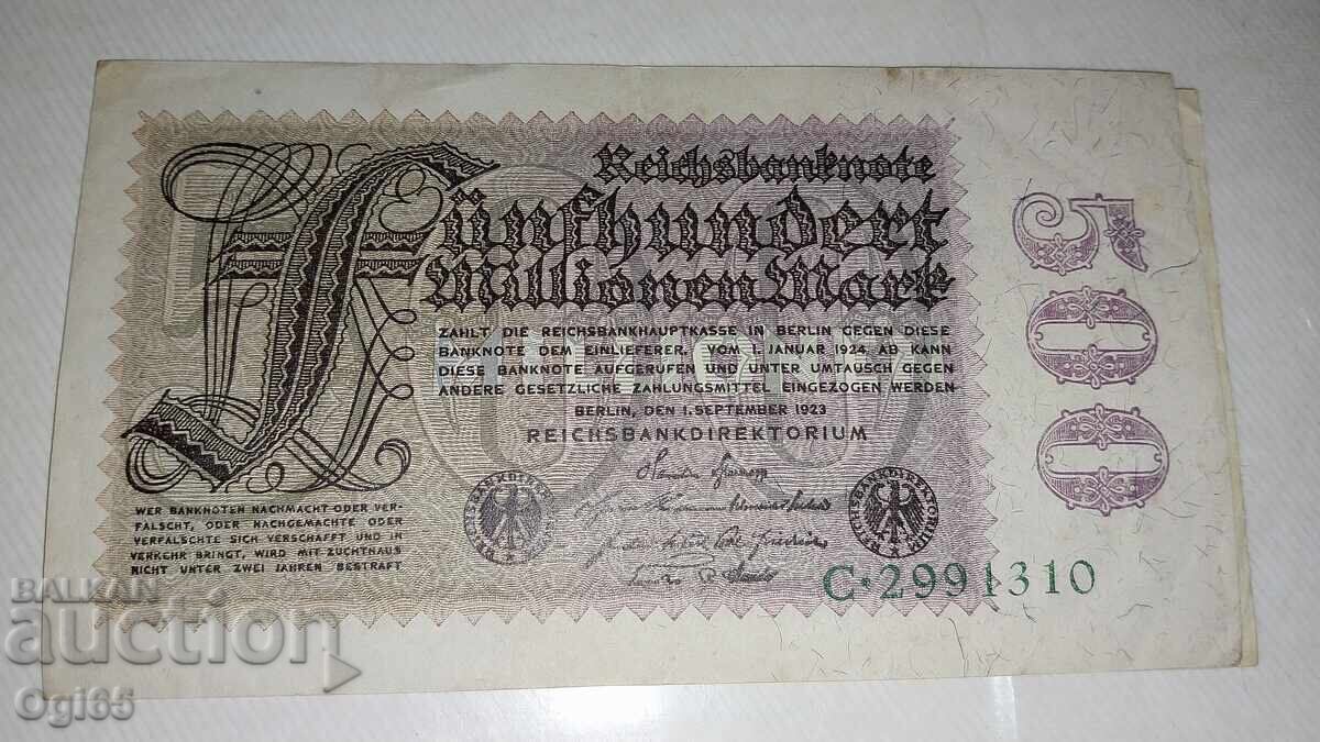 Germania 500 Milioane Mărci 1924 Germania 500 Milioane Mărci 1924