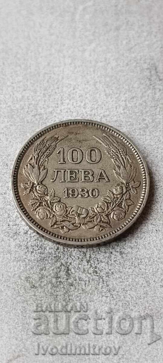 100 BGN 1930 argint