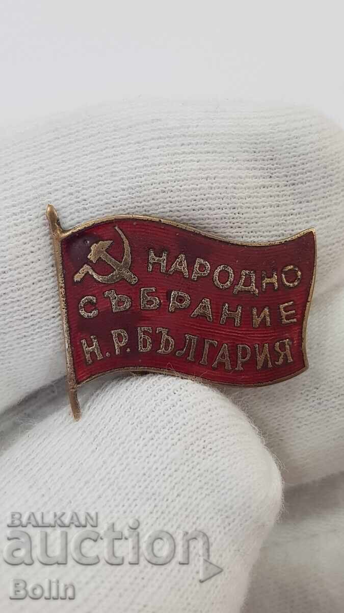 Много рядък знак, значка "Народен Представител" - 1950-1955