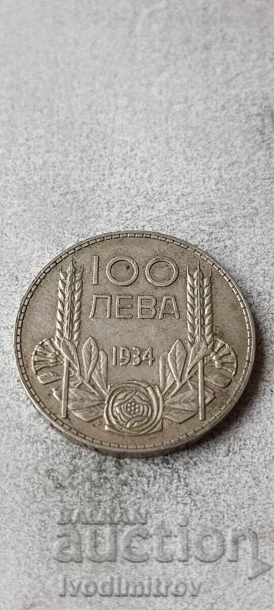 100 BGN 1934 argint