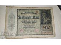 Notgeld Germania 500 Marci 1922