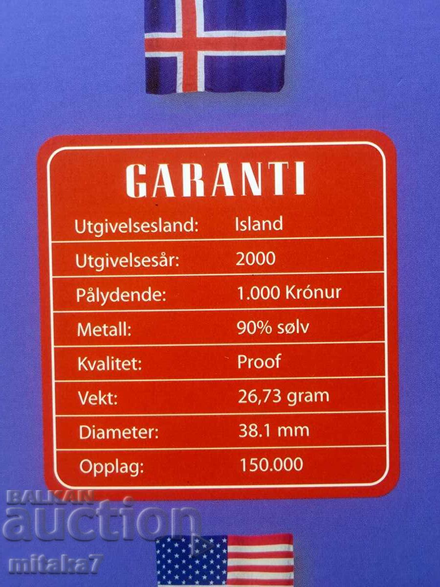 1000 coroane 2000, Islanda - 7