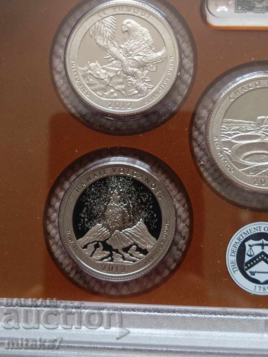 Παράδοση Σετ νομισμάτων 2012, ΗΠΑ