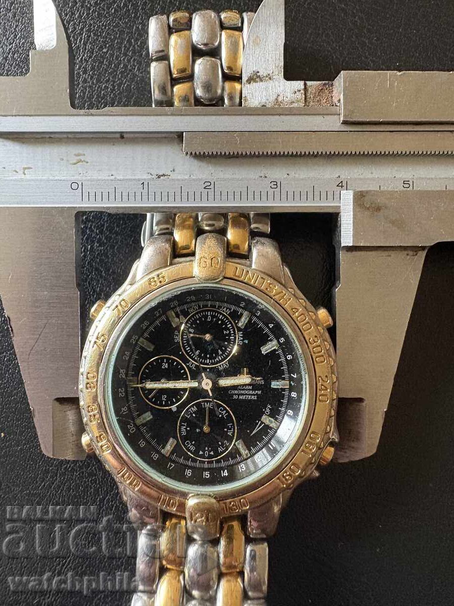 Jacques Lemans Alarm Chronograph Men's watch. Rare. Working - 7