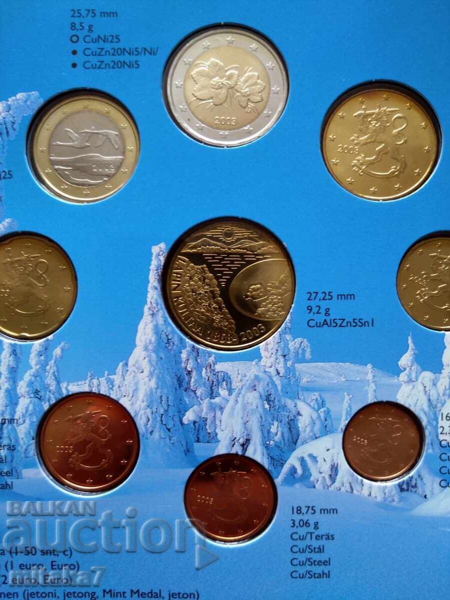 Auction  Euro coin set 2003, Finland